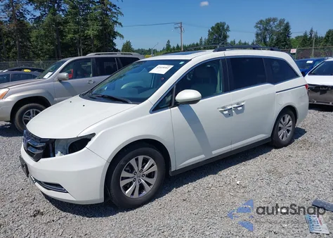 2014 Honda Odyssey Ex-L z USA, uszkodzony, nr VIN 5FNRL5H69EB088589